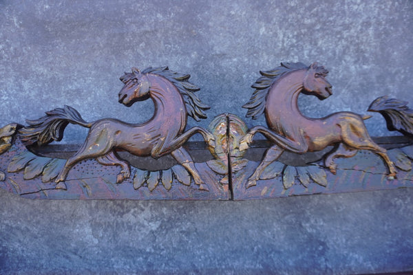 17th or 18th Century European Plate Rack - Ornamented with Horses and DogsF2678