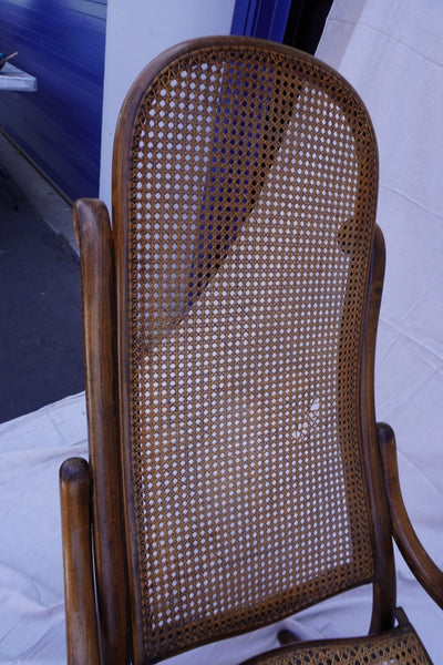 Original Thonet Folding Chair with Footstool c.1880s F2680