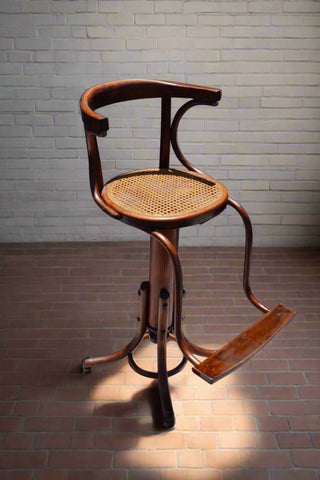 Original Thonet Children's Hairdresser Swivel Chair c.1920s F2681