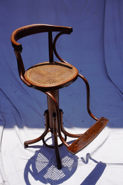 Original Thonet Children's Hairdresser Swivel Chair c.1920s F2681