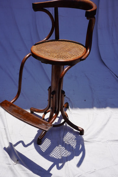 Original Thonet Children's Hairdresser Swivel Chair c.1920s F2681