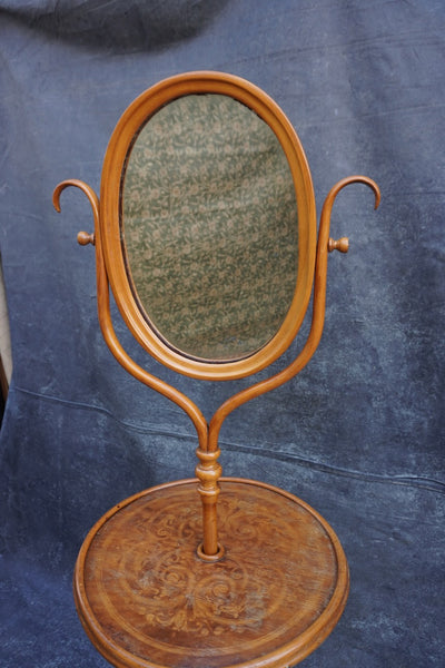 Austrian Bentwood Thonet-Style Shaving Stand/Dressing Mirror F2687