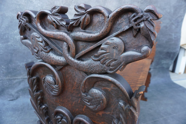 Mediterranean Gothic Bench 19th Century F2688