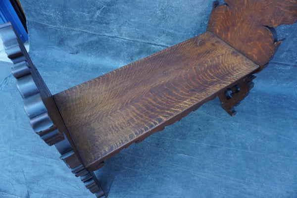 Mediterranean Gothic Bench 19th Century F2688