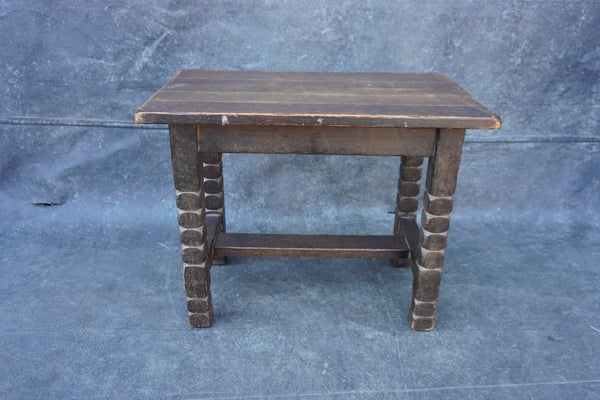 Monterey Classic Old Wood Bench/Side Table c 1931 F2689