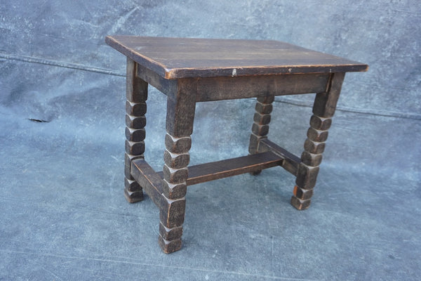 Monterey Classic Old Wood Bench/Side Table c 1931 F2689