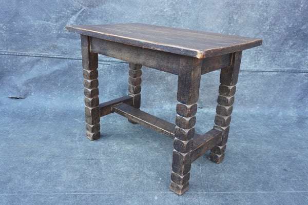 Monterey Classic Old Wood Bench/Side Table c 1931 F2689