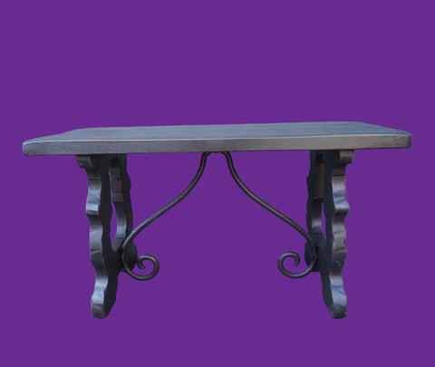 Monterey Classic Old Wood Spanish Revival Occasional Table/Bench F2690