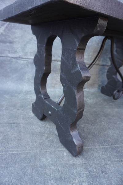 Monterey Classic Old Wood Spanish Revival Occasional Table/Bench F2690