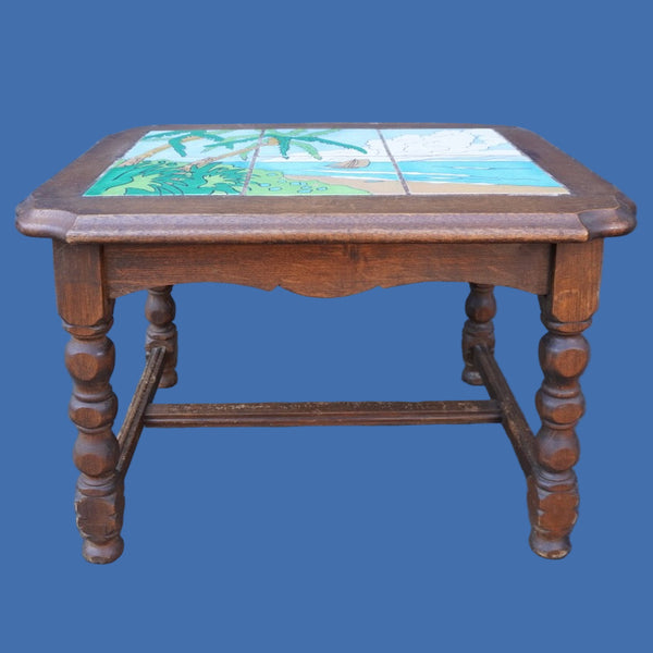 Taylor 6-Tile Table California Beach Scene F2691