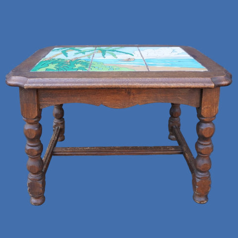 Taylor 6-Tile Table California Beach Scene F2691
