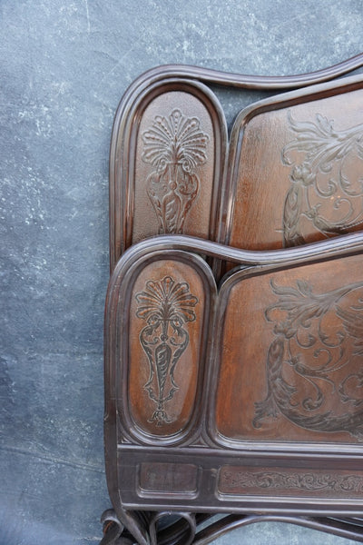 Full Size Art Nouveau Thonet-Style Bentwood Bed c1880 F2710