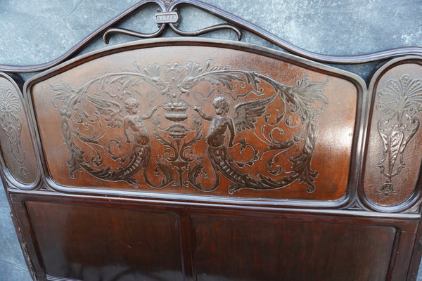 Full Size Art Nouveau Thonet-Style Bentwood Bed c1880 F2710