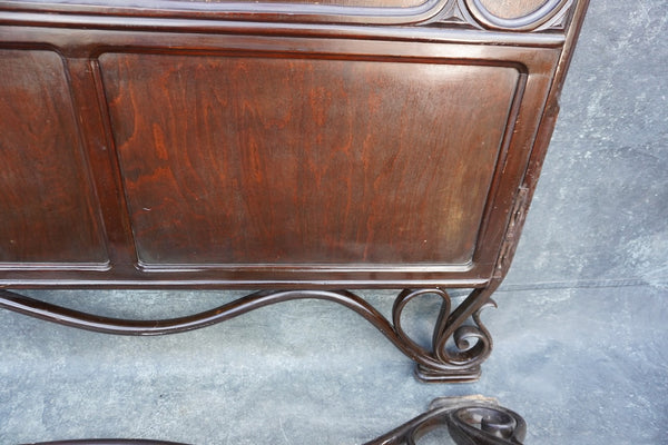 Full Size Art Nouveau Thonet-Style Bentwood Bed c1880 F2710
