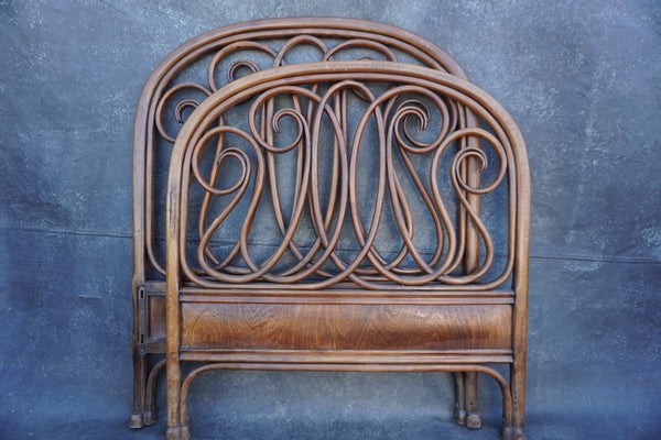 Thonet Bentwood Single Frame Bed w Original Labels F2724