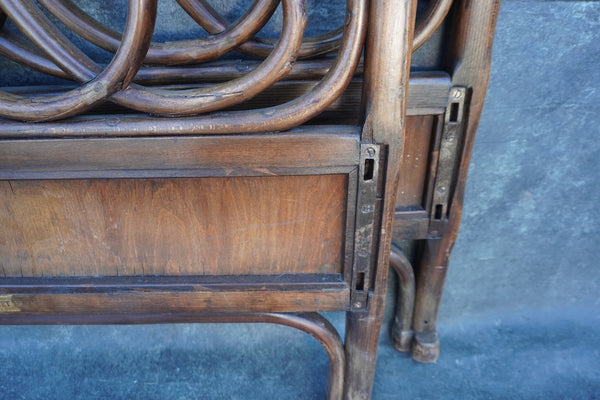 Thonet Bentwood Single Frame Bed w Original Labels F2724