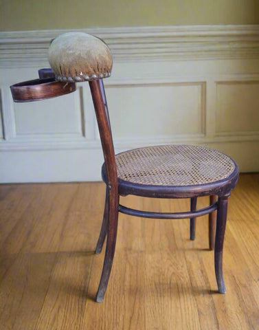 Original Thonet 1884 Bentwood Cane Seat Chair w Padded Back Rest F2725