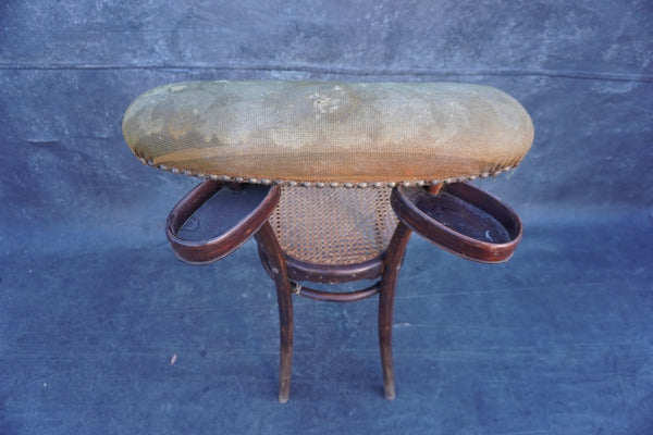 Original Thonet 1884 Bentwood Cane Seat Chair w Padded Back Rest F2725