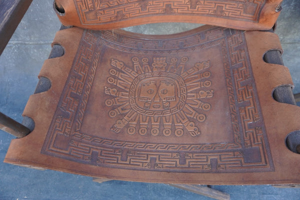 Leather Director Chairs, Set of Two F2749