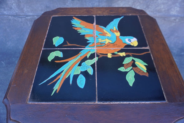 Taylor Tile Table with Parrot Design F2757