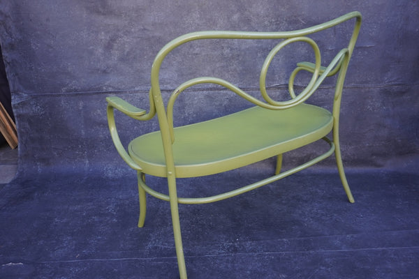 Painted Thonet Embossed Bentwood Bench F2760