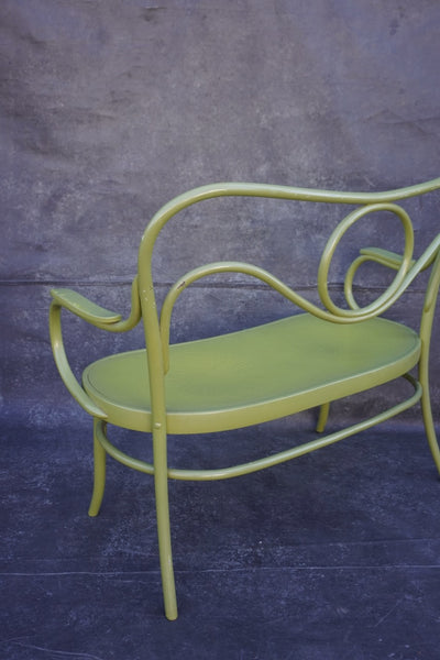 Painted Thonet Embossed Bentwood Bench F2760