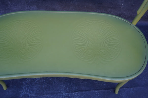 Painted Thonet Embossed Bentwood Bench F2760