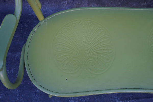 Painted Thonet Embossed Bentwood Bench F2760
