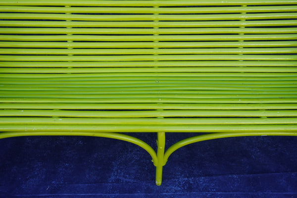Florescent Green Thonet-style Bentwood Bench F2761