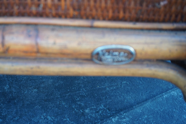 Ramon Castellano for Kalma Bamboo Rattan Loveseat F2764