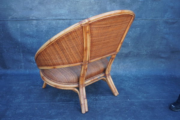 Ramon Castellano for Kalma Bamboo Rattan Loveseat F2764