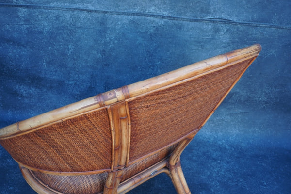 Ramon Castellano for Kalma Bamboo Rattan Loveseat F2764