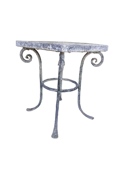 18th Century Portageuse Hand Painted Tile Table F2772