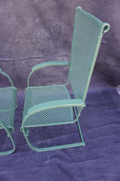 Pair of Spring Metal Lawn Chairs, c. 1930s F2780