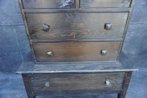 Step-Back Four Drawer Wooden Dresser F2784