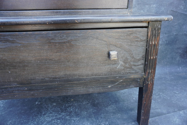 Step-Back Four Drawer Wooden Dresser F2784