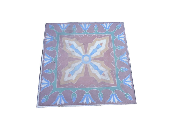 Spanish Revival meets Egyptian Revival Tile-Top Table F2787