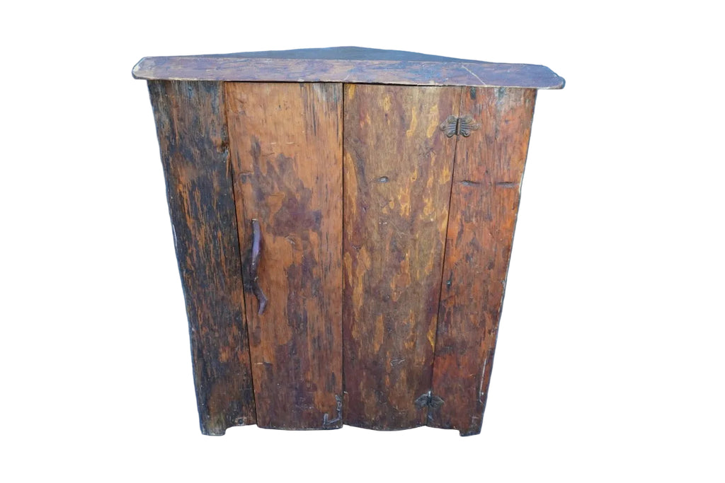 Burton Furniture Company Rustic Corner Cabinet F2788