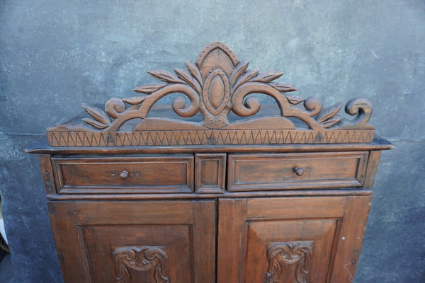 18th Century Spanish Colonial Walnut Cabinet F2792