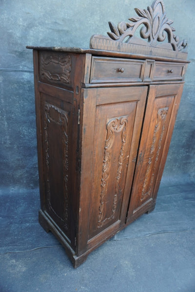 18th Century Spanish Colonial Walnut Cabinet F2792