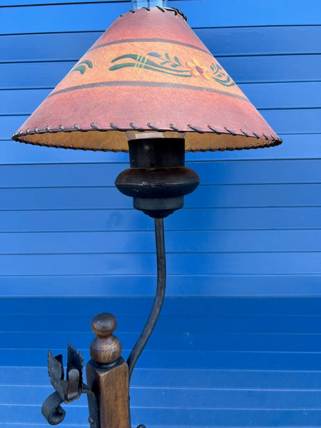 Original Monterey Old Wood Floor Lamp F2794
