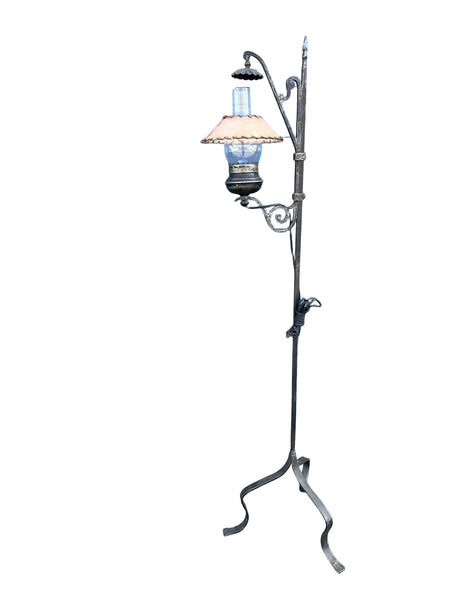 Monterey Style Wrought Iron Floor Lamp F2797