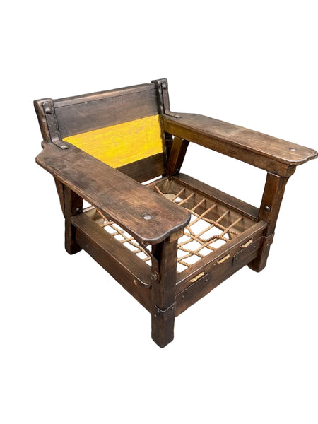 Restored Monterey Classic Club Chair in Old Wood (Yellow) F2798