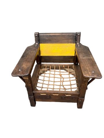Restored Monterey Classic Club Chair in Old Wood (Yellow) F2798