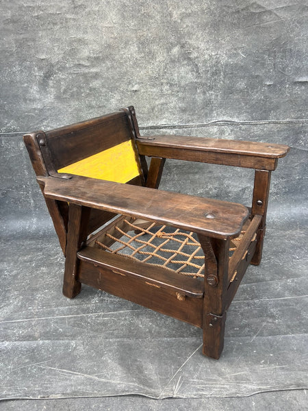 Restored Monterey Classic Club Chair in Old Wood (Yellow) F2798