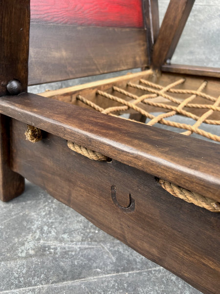 Restored Monterey Classic Club Chair in Old Wood (Red) F2800