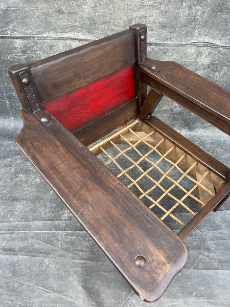 Restored Monterey Classic Club Chair in Old Wood (Red) F2800