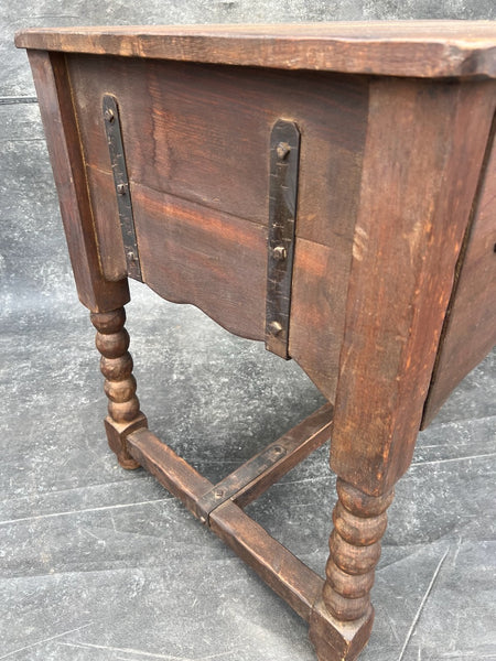 Original Monterey Classic Old Wood Three Drawer Desk F2801