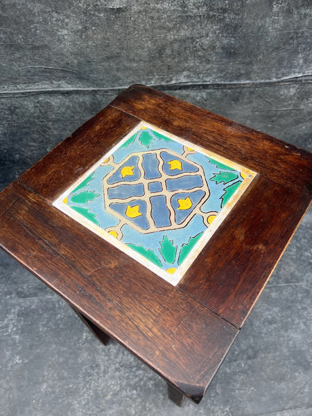 Monterey-style Telephone Stand with Taylor Tile Top F2808