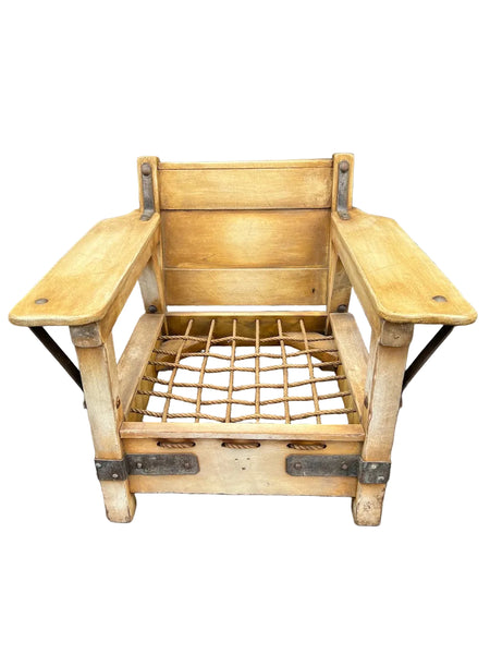 Monterey Club Chair in Original Straw Ivory Finish F2810